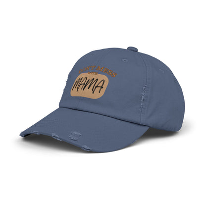 Mama:  Adult Distressed Hat