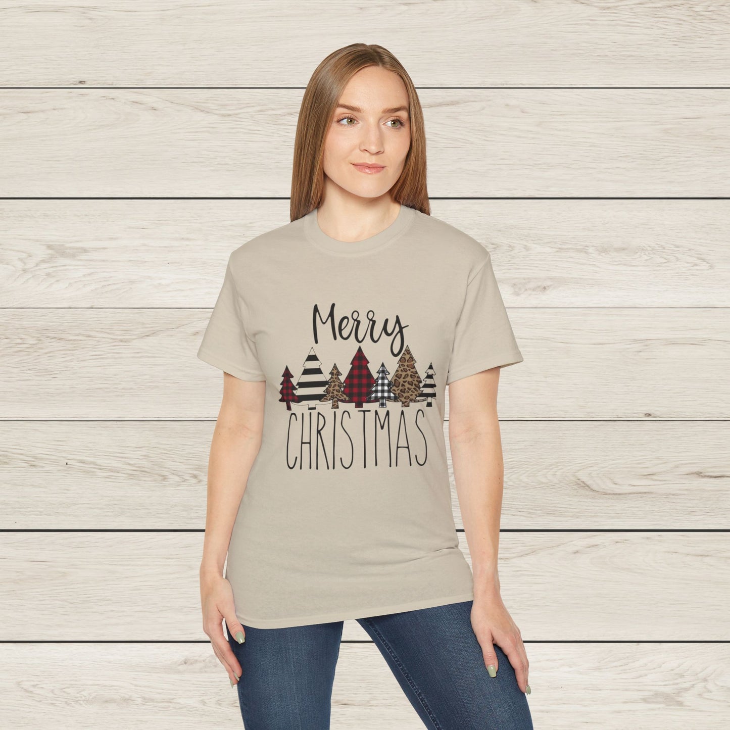 Merry Christmas Unisex Tee, Holiday Shirt, Christmas Gift, Cozy Casual Wear, Seasonal Fashion, Winter Apparel
