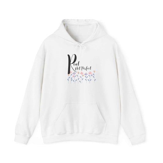 Real not Perfect: Adult Hooded Sweatshirt - The Eggy's store