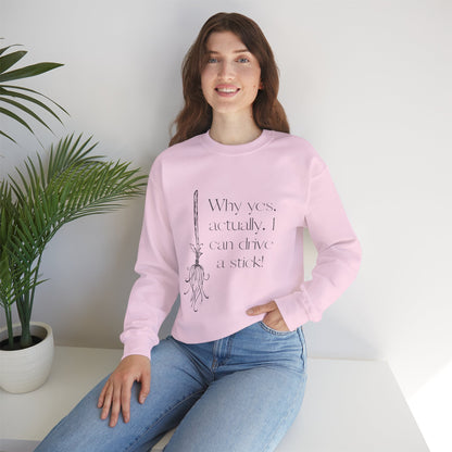 Whimsical Witch Crewneck Sweatshirt, Cozy Fall Fashion, Halloween Gift, Magical Sweatshirt, Unisex Spooky Apparel