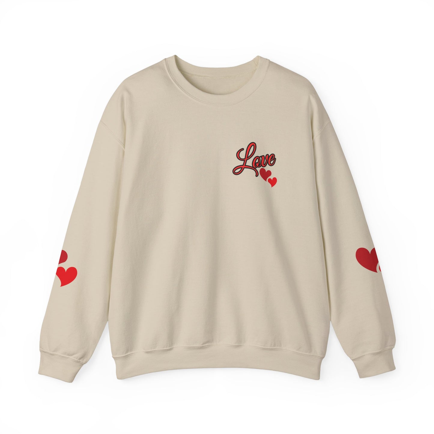 Love and Hearts Adult Love Hearts Sweatshirt Women's Top
