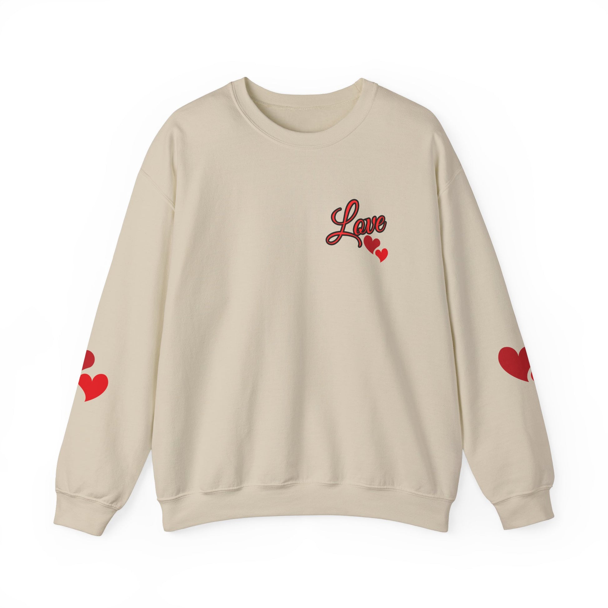 Love and Hearts Adult Love Hearts Sweatshirt Women's Top
