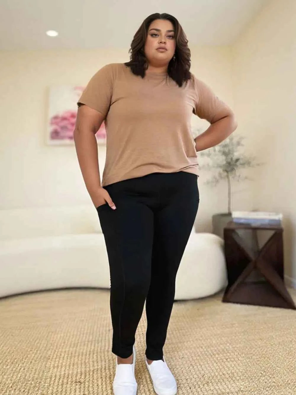 Wide Waistband Sports Leggings