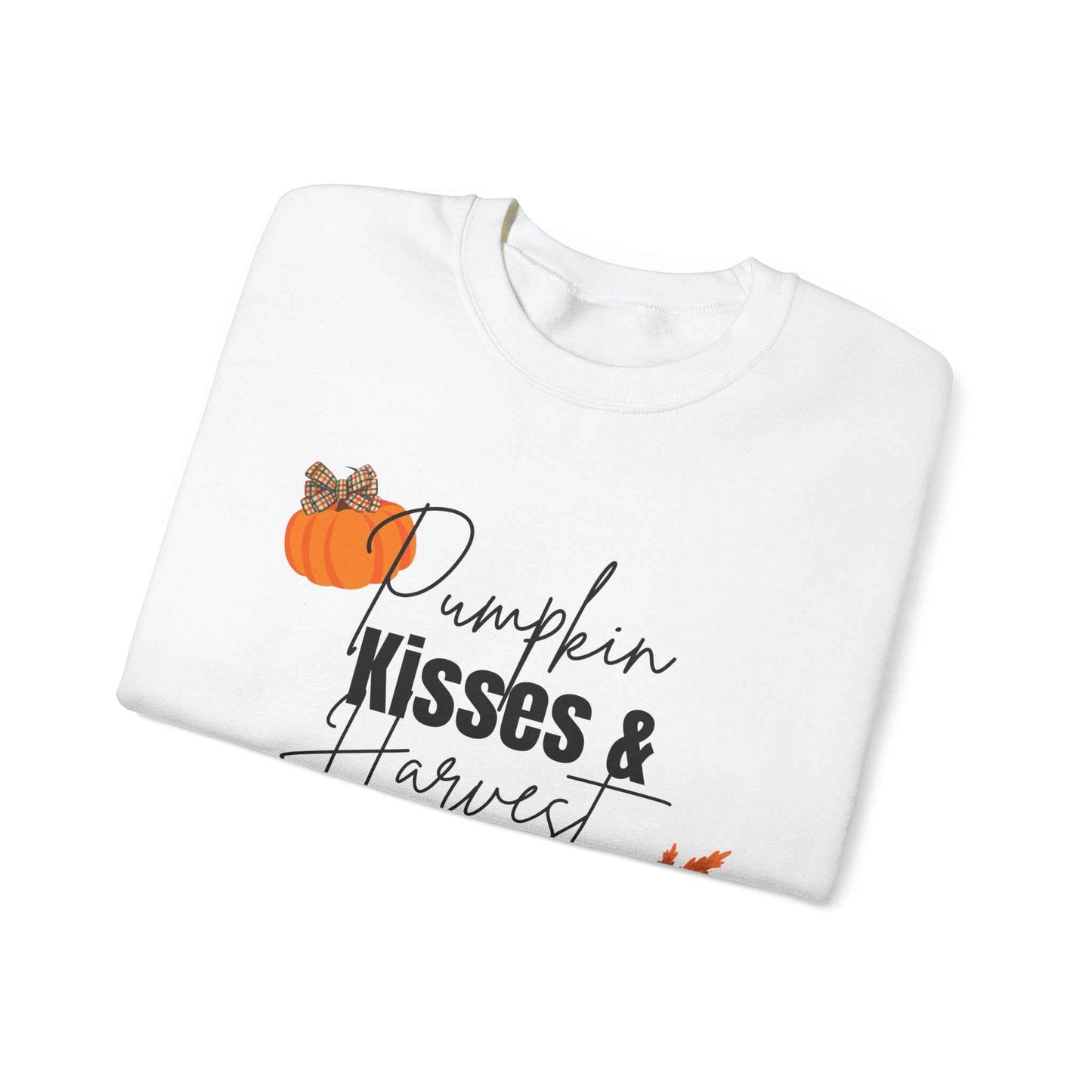 Pumpkin Kisses: Adult Crewneck Sweatshirt