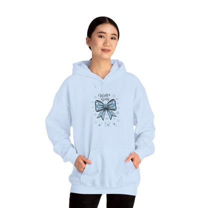 Winter Beauty Hooded Sweatshirt, Cozy Gift for Her, Stylish Casual Wear, Cute Hoodie