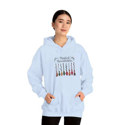Magical Broomsticks Hoodie - Cozy Unisex Heavy Blend Sweatshirt for Wizarding Fans, Ideal for Halloween, Gifts, and [...]
