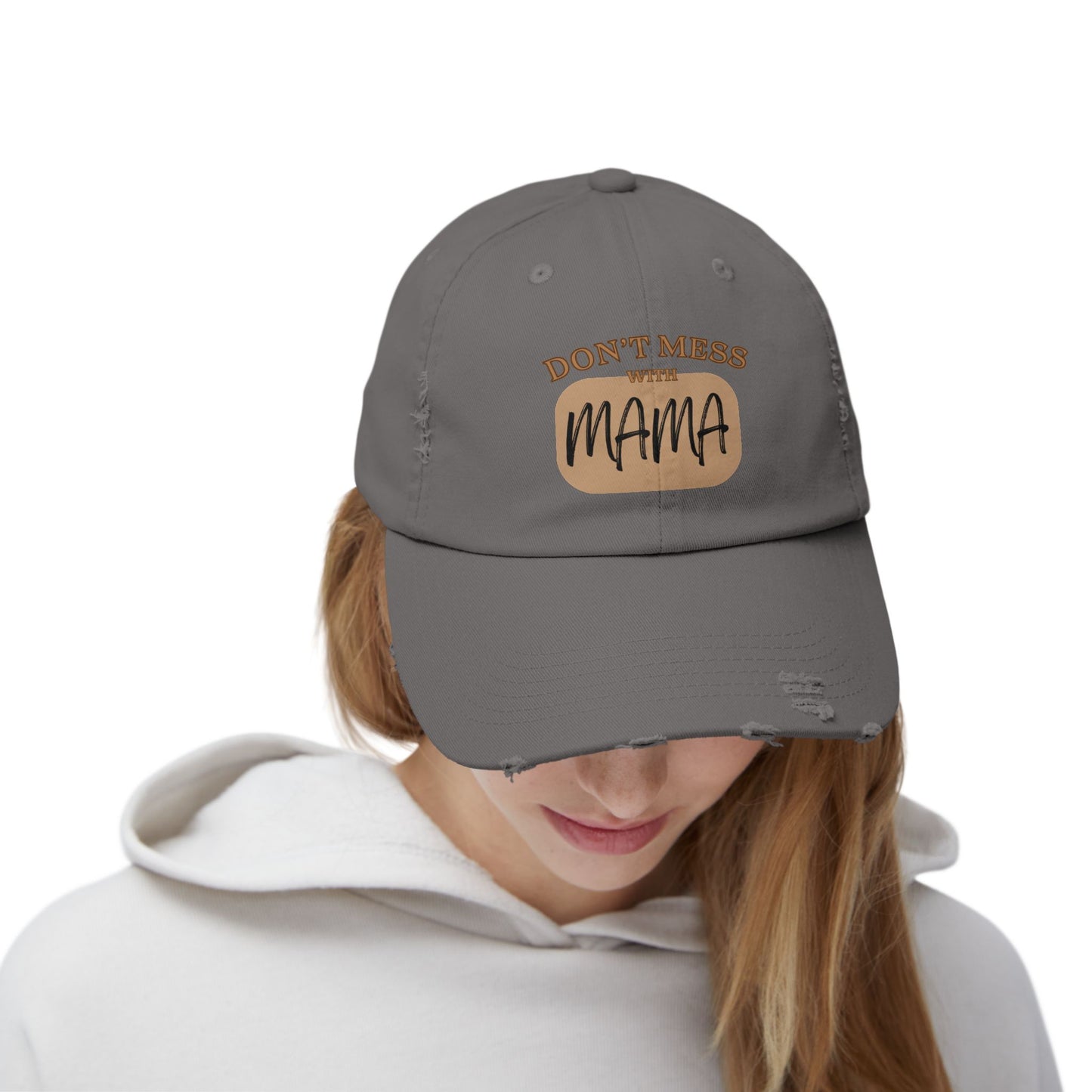 Mama:  Adult Distressed Hat