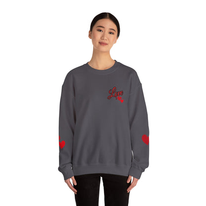 Love and Hearts Adult Love Hearts Sweatshirt Women's Top