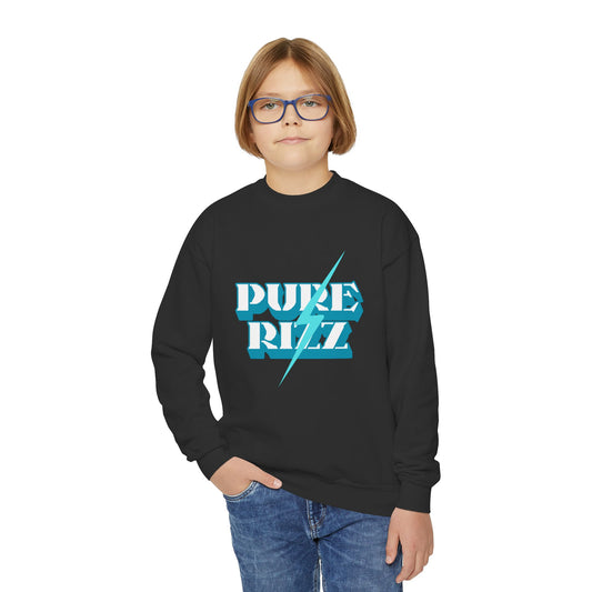 Pure Rizz Youth Sweatshirt Crewneck with Unique Design