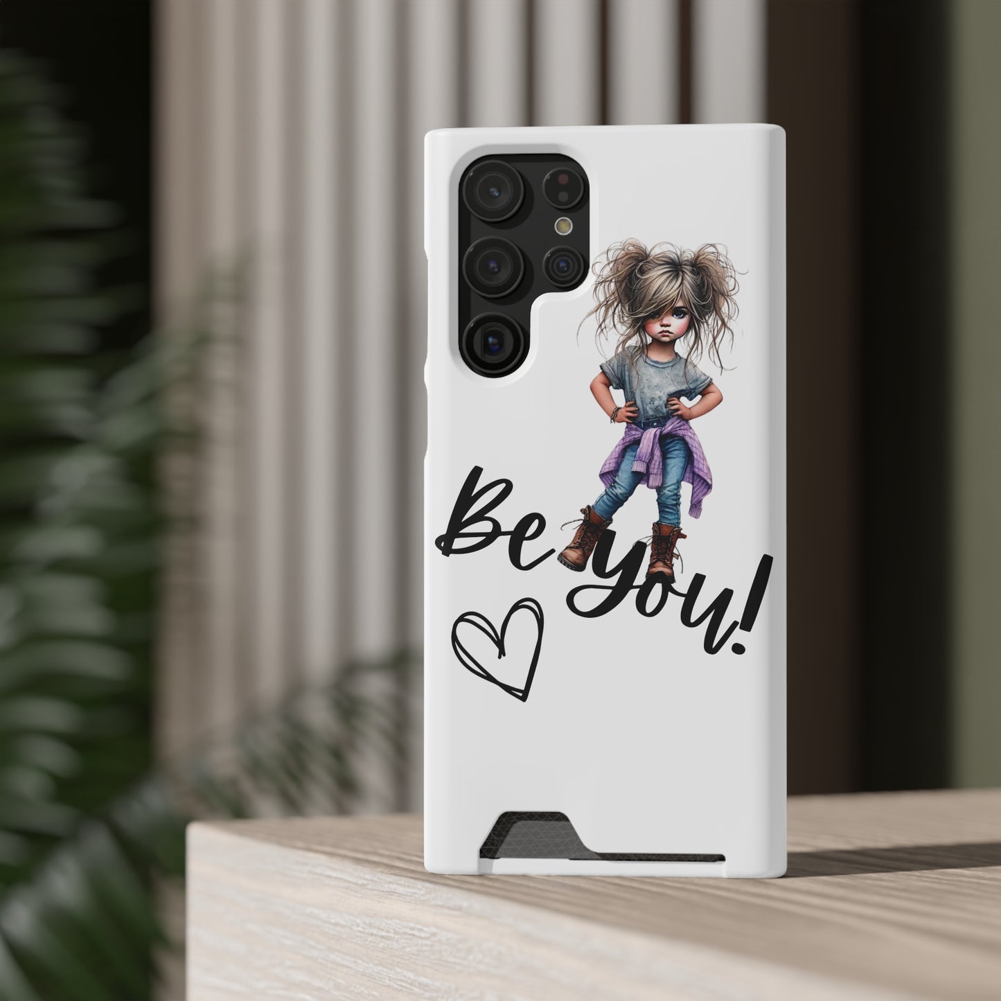 Be You Phone Case With Card Holder - Stylish and Functional Be You Phone Case