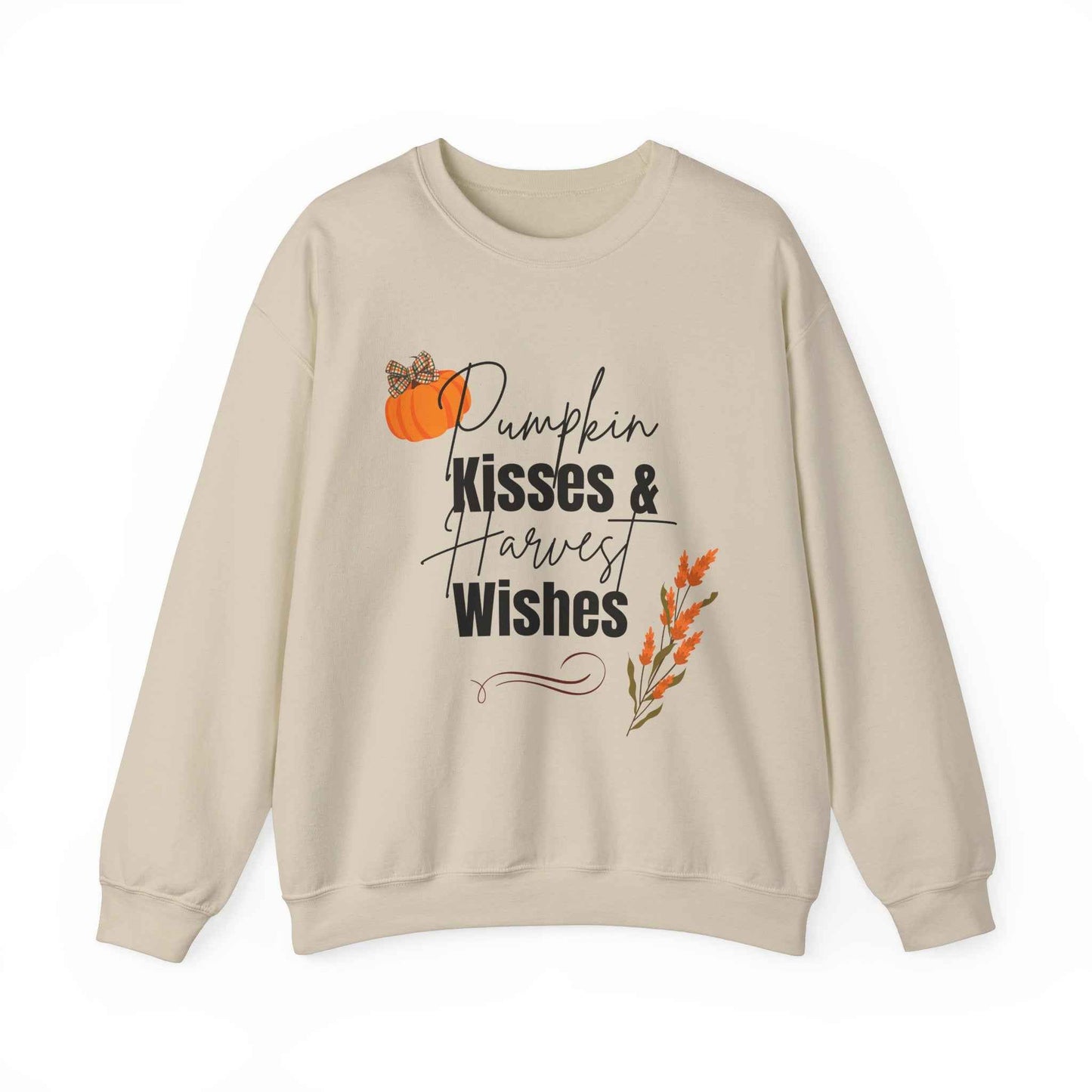 Pumpkin Kisses: Adult Crewneck Sweatshirt