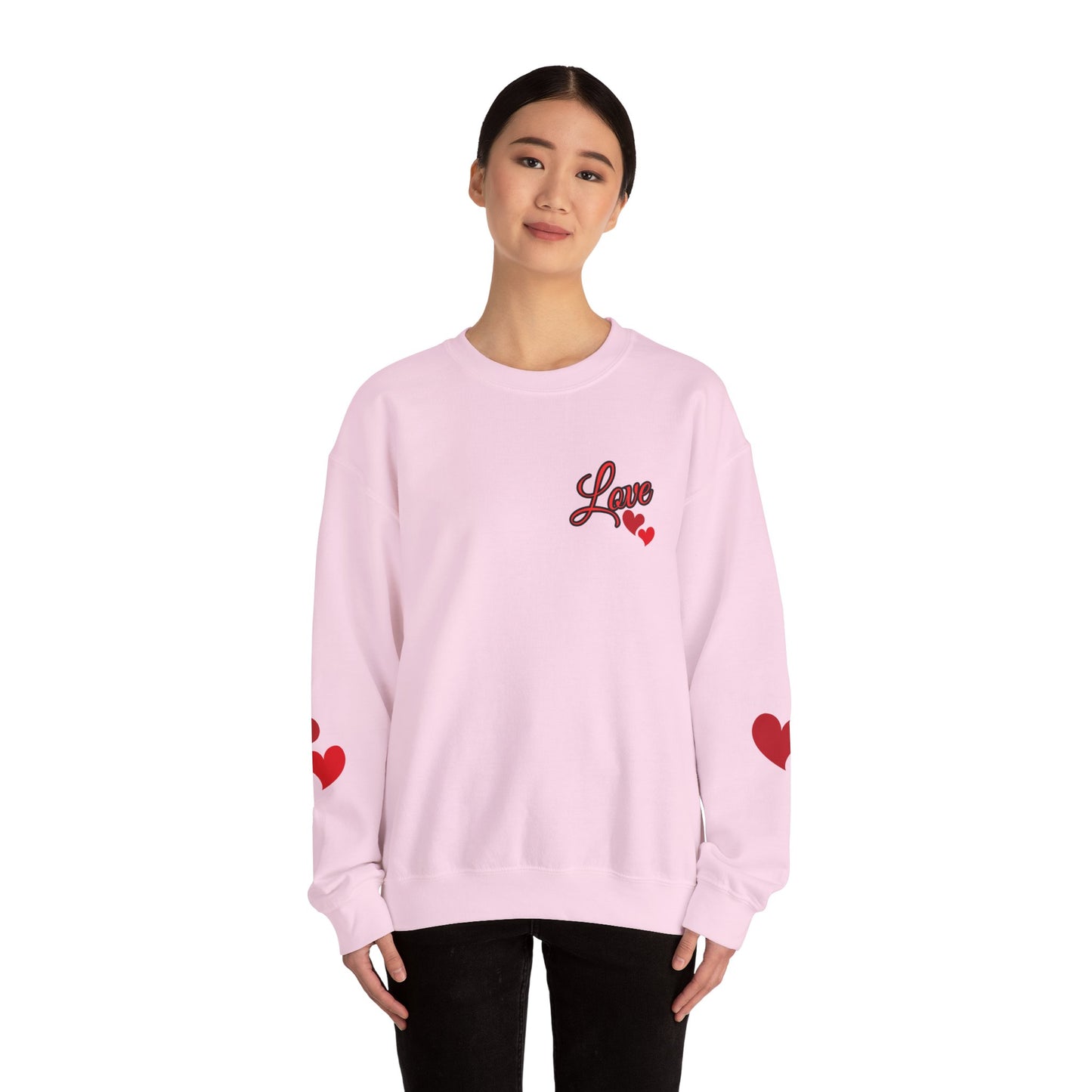 Love and Hearts Adult Love Hearts Sweatshirt Women's Top