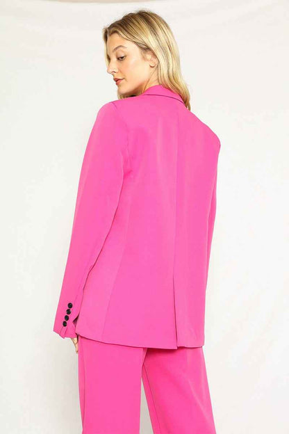 V neck blazer jacket