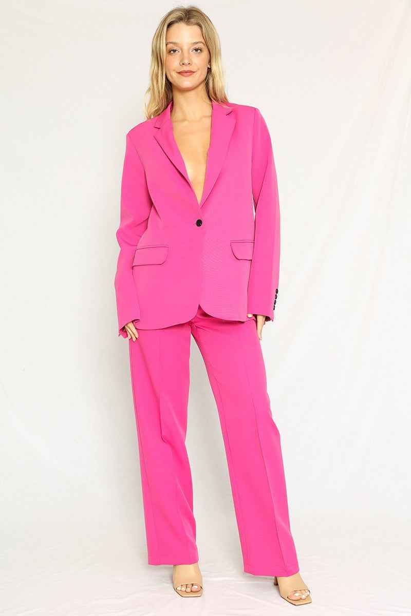 V neck blazer jacket