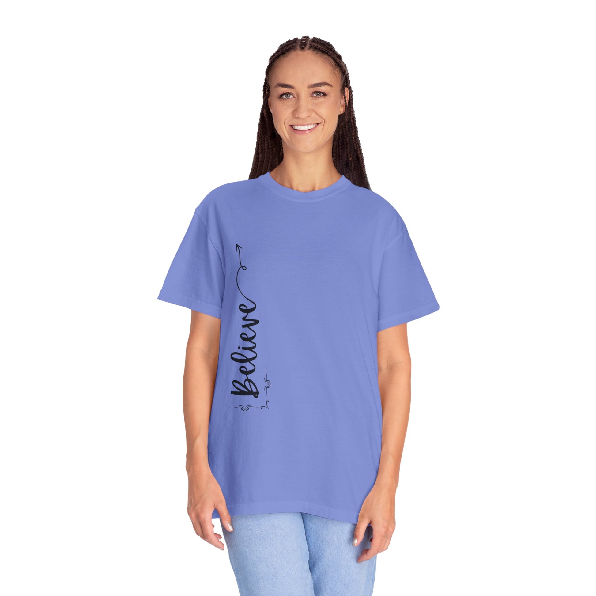 Believe Women's T-shirt for Adults - Inspirational Apparel - The Eggy's store