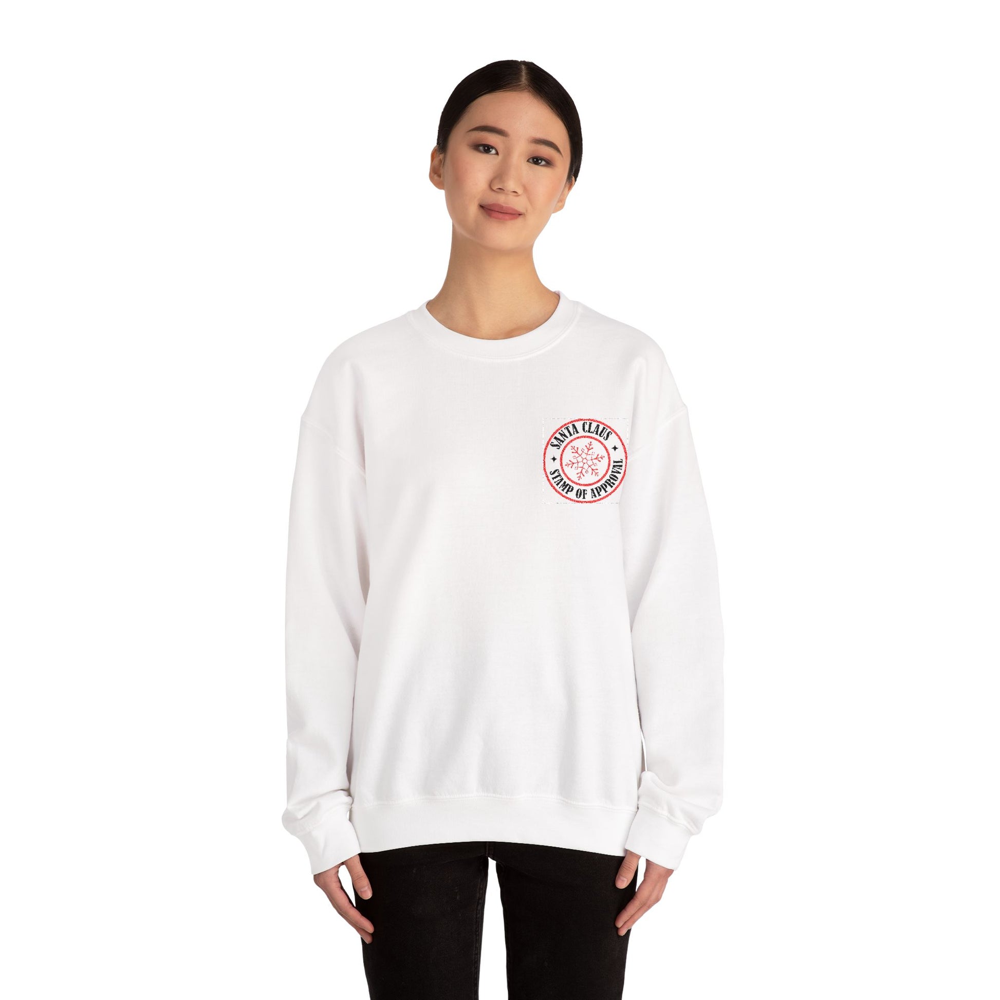 Embroidered Christmas Stamp Women's  Sweatshirt - The Eggy's store