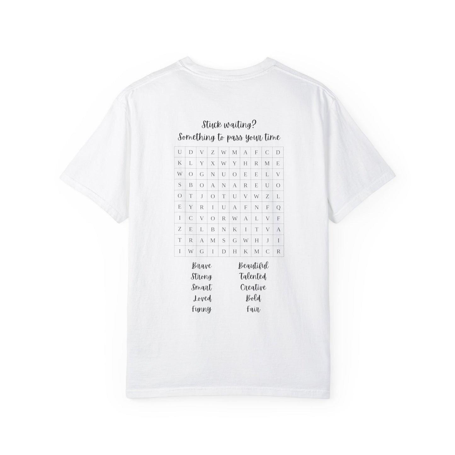 Word Search Women's T-shirt - Fun Puzzle Design for Adults