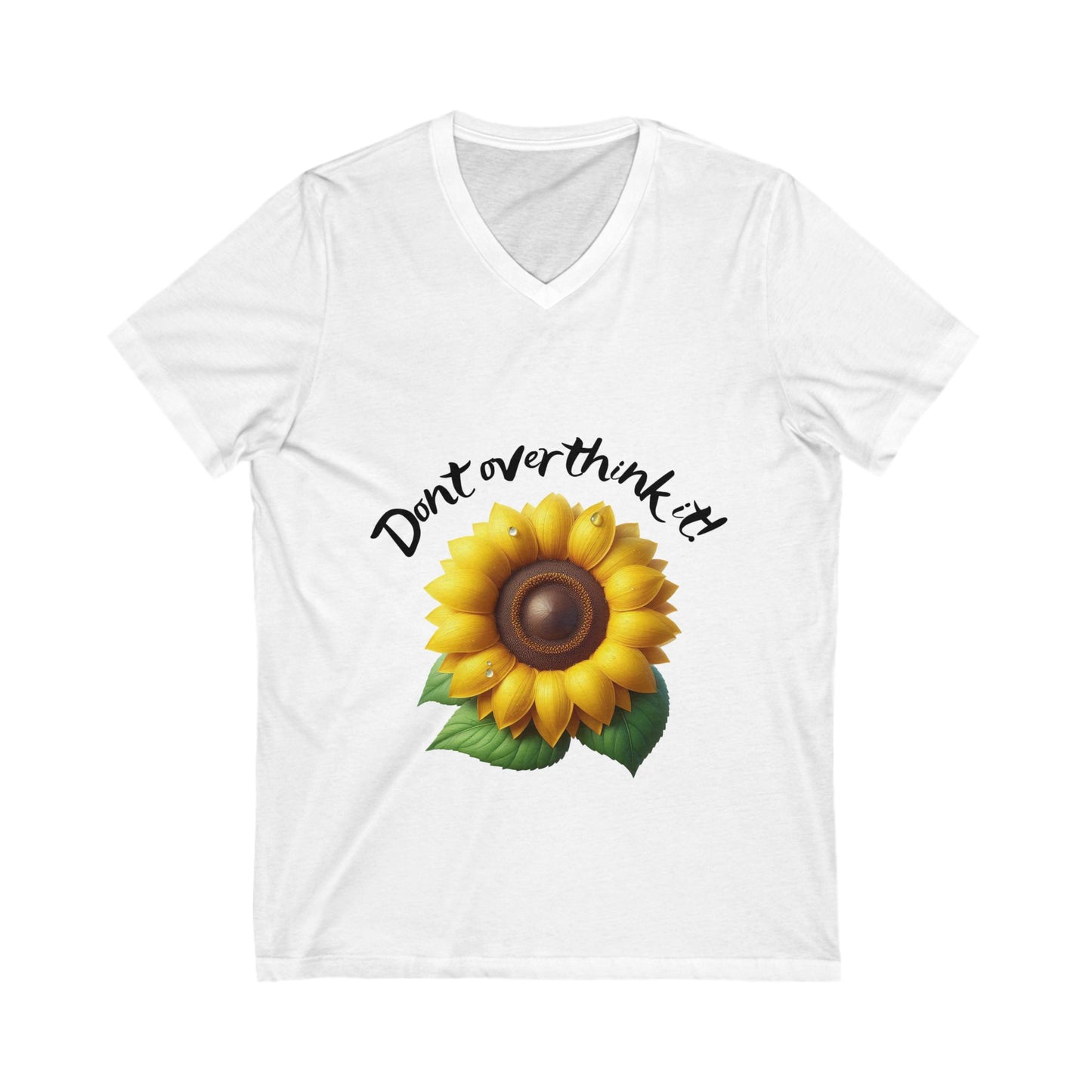 Overthink:  Short Sleeve V-Neck Women's T-shirt