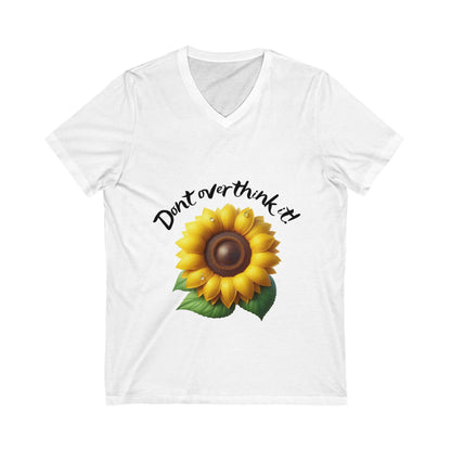 Overthink:  Short Sleeve V-Neck Women's T-shirt