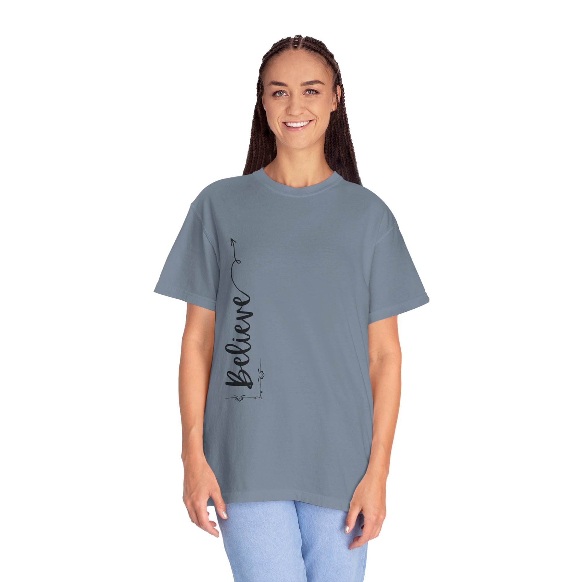 Believe Women's T-shirt for Adults - Inspirational Apparel - The Eggy's store