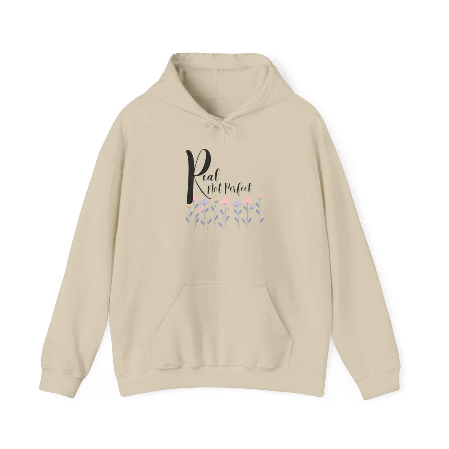 Real not Perfect: Adult Hooded Sweatshirt - The Eggy's store