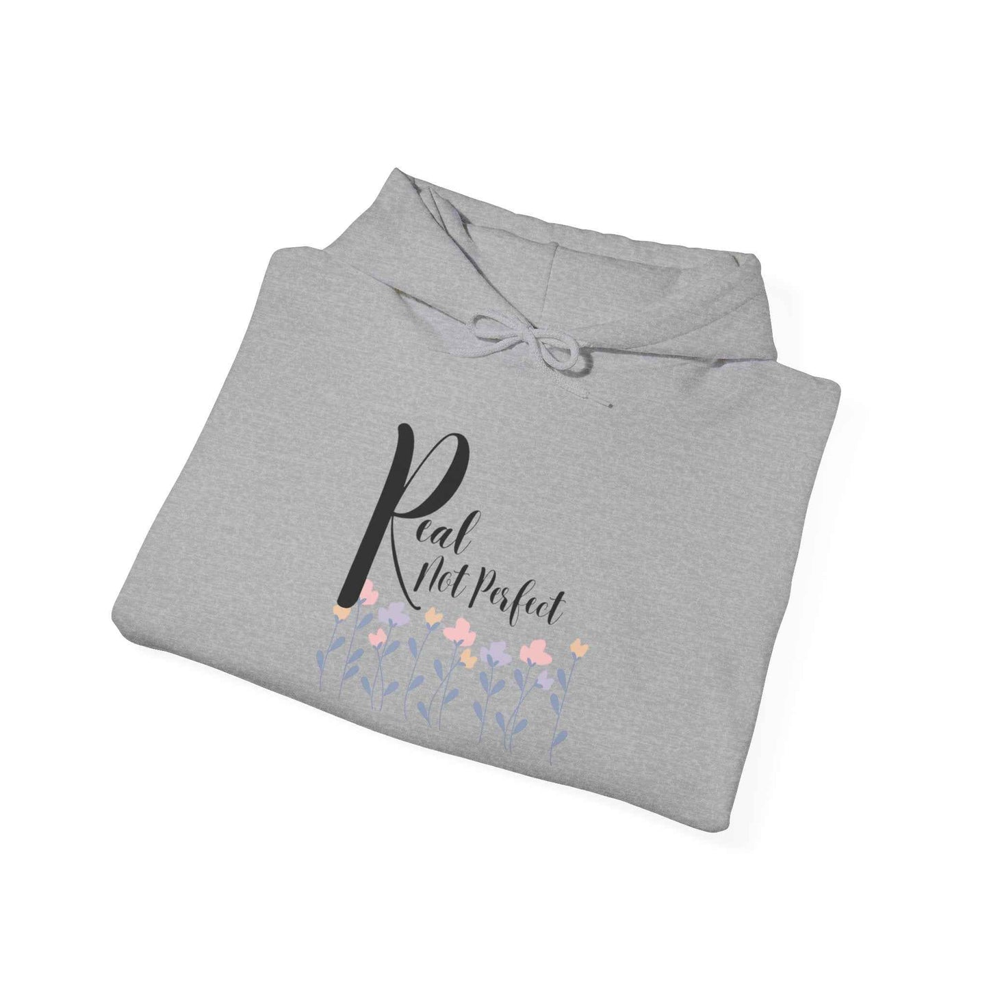 Real not Perfect: Adult Hooded Sweatshirt - The Eggy's store