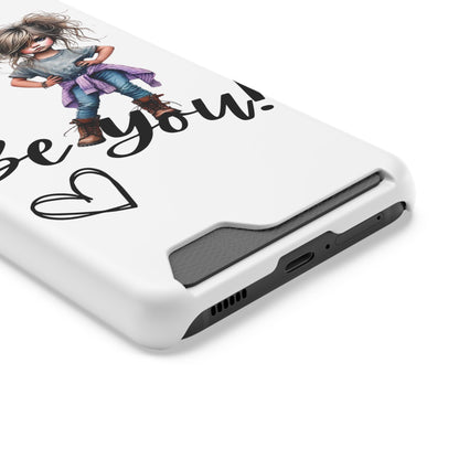 Be You Phone Case With Card Holder - Stylish and Functional Be You Phone Case - The Eggy's store