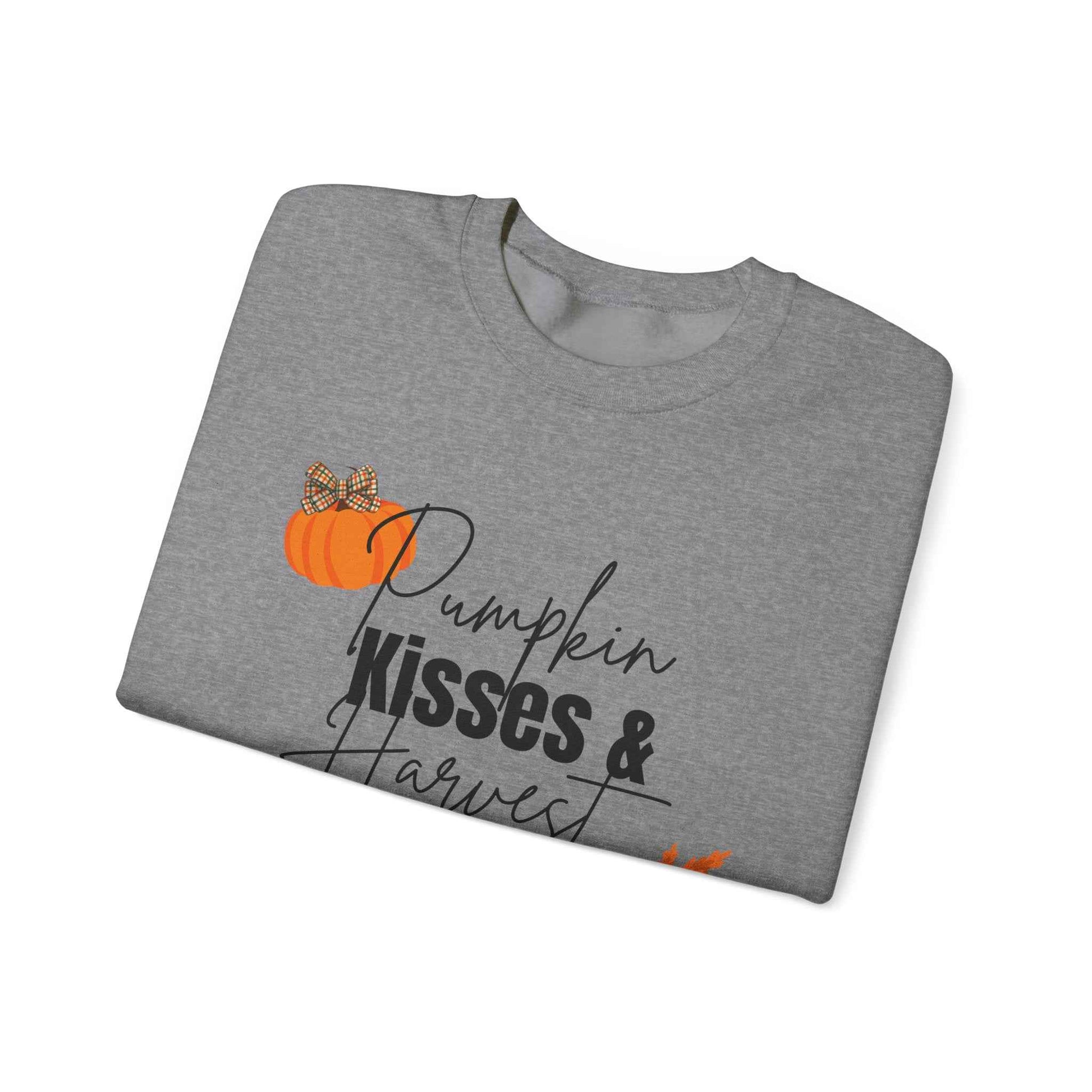 Pumpkin Kisses: Adult Crewneck Sweatshirt