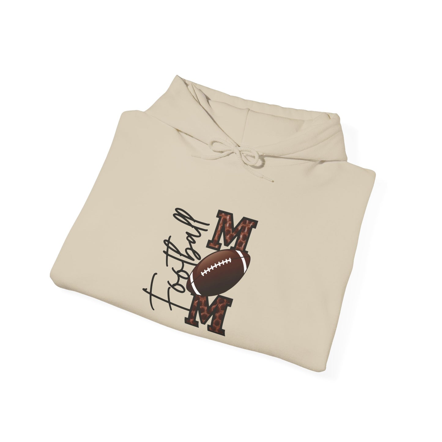 Football Mom: Adult Hooded Sweatshirt