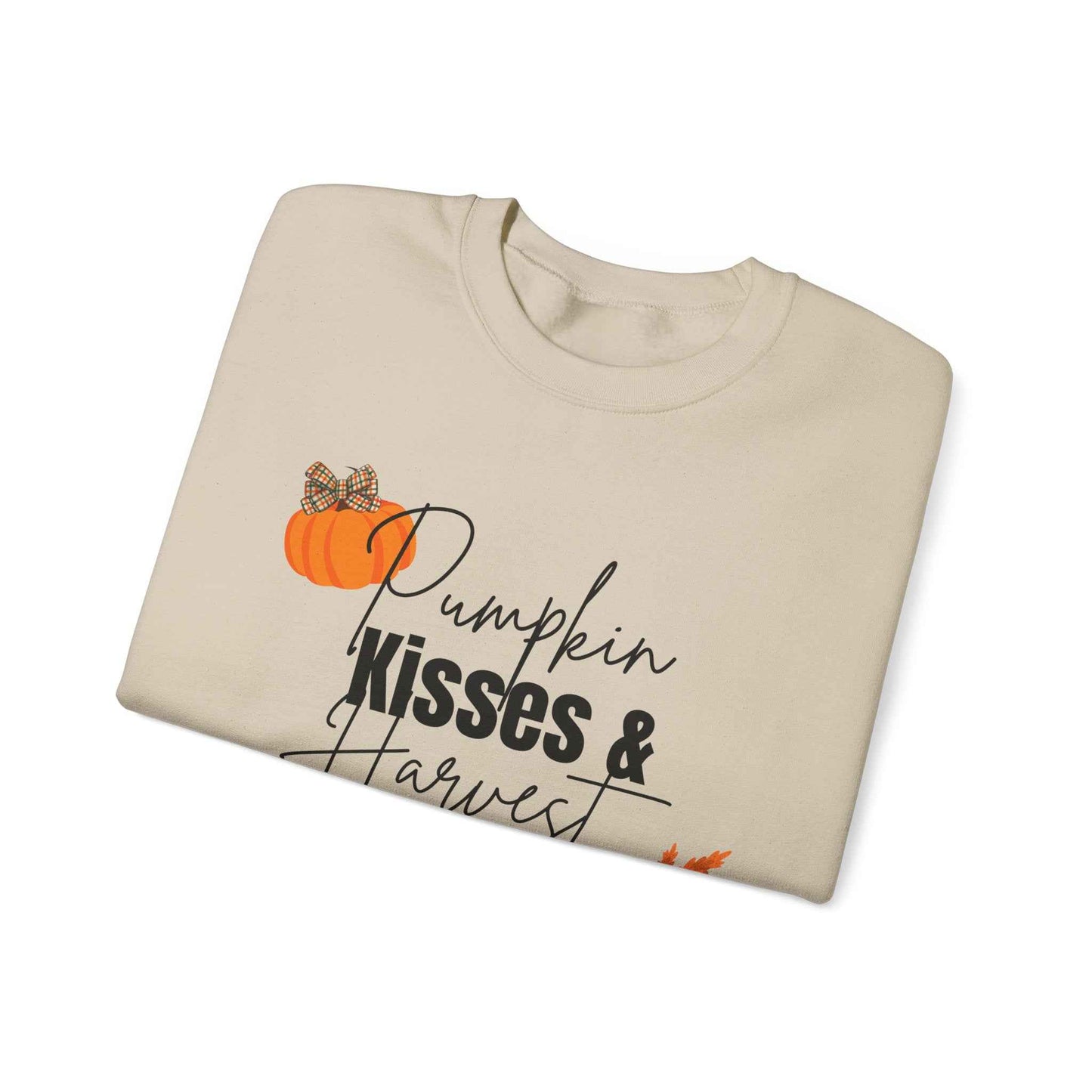 Pumpkin Kisses: Adult Crewneck Sweatshirt