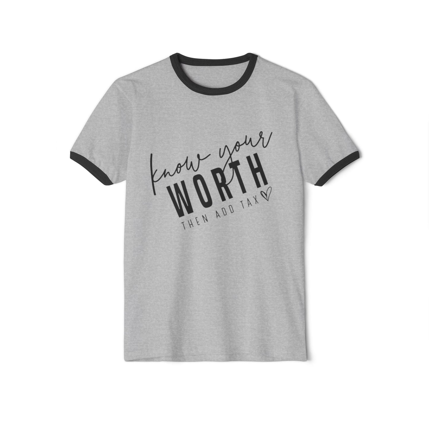 Know Your Worth T-Shirt – Casual Wear for Women & Motivational Self-Care Gift - The Eggy's store