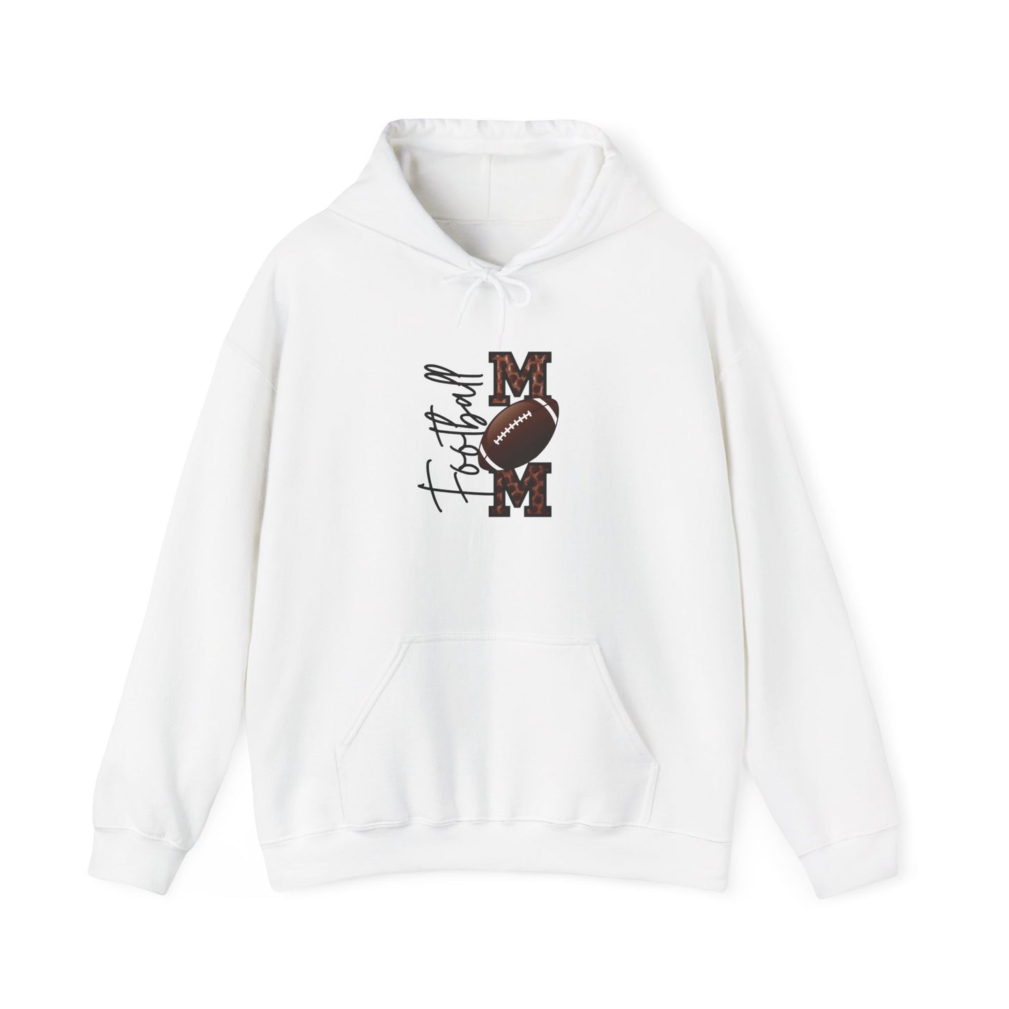 Football Mom: Adult Hooded Sweatshirt