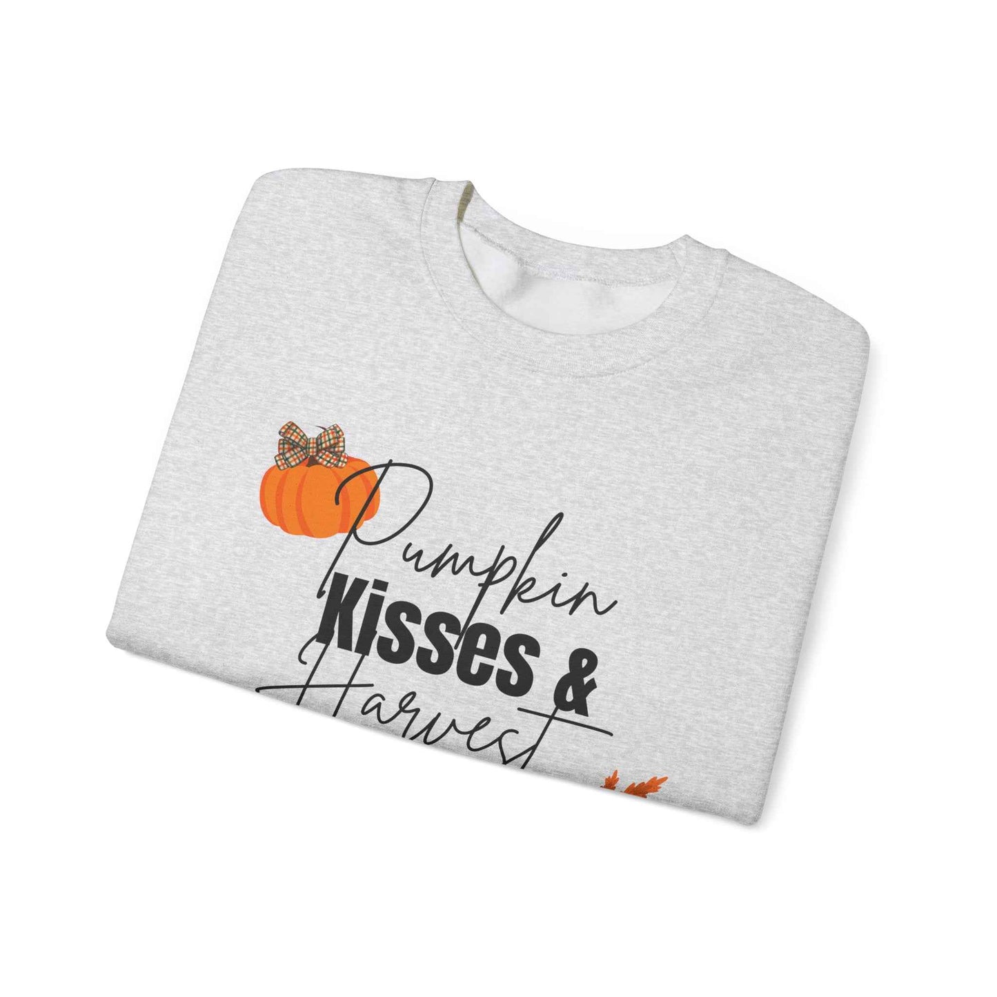 Pumpkin Kisses: Adult Crewneck Sweatshirt