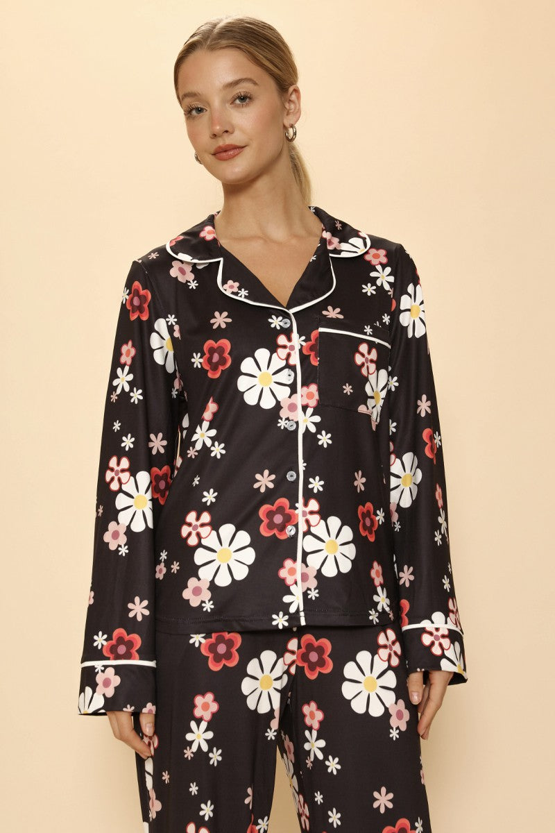 Two-Piece  Floral Pajamas