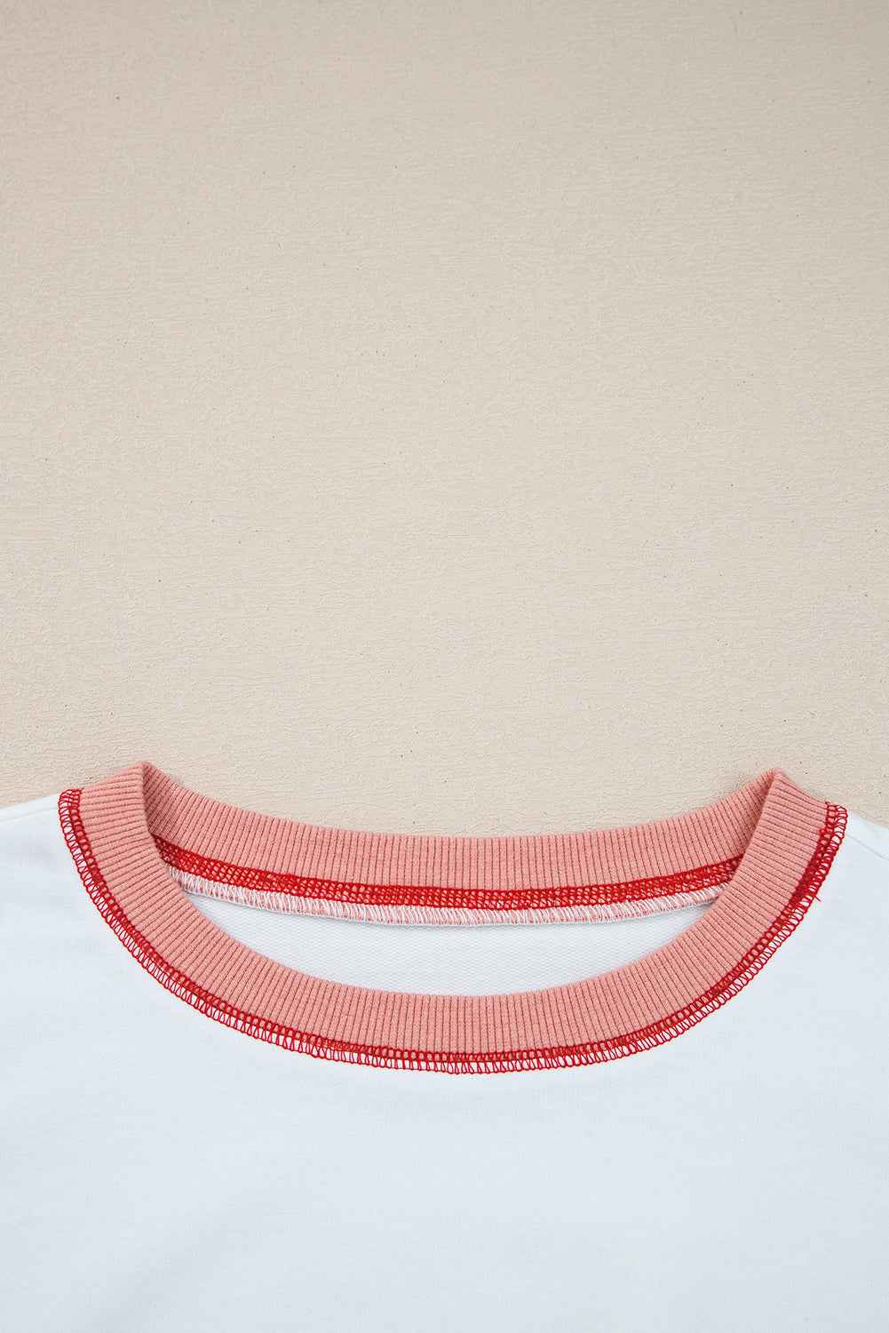 Stripe Colorblock Patchwork Contrast Stitch Sweatshirt