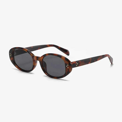 Tortoise Oval Polycarbonate UV400 Sunglasses