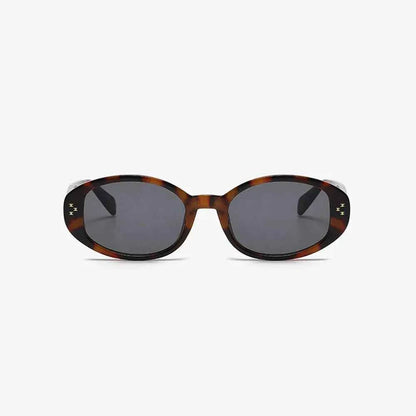 Tortoise Oval Polycarbonate UV400 Sunglasses