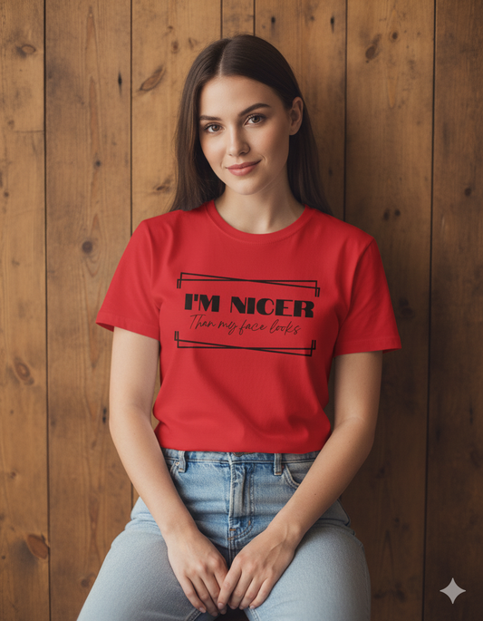Nicer than my face looks Women's T-Shirt