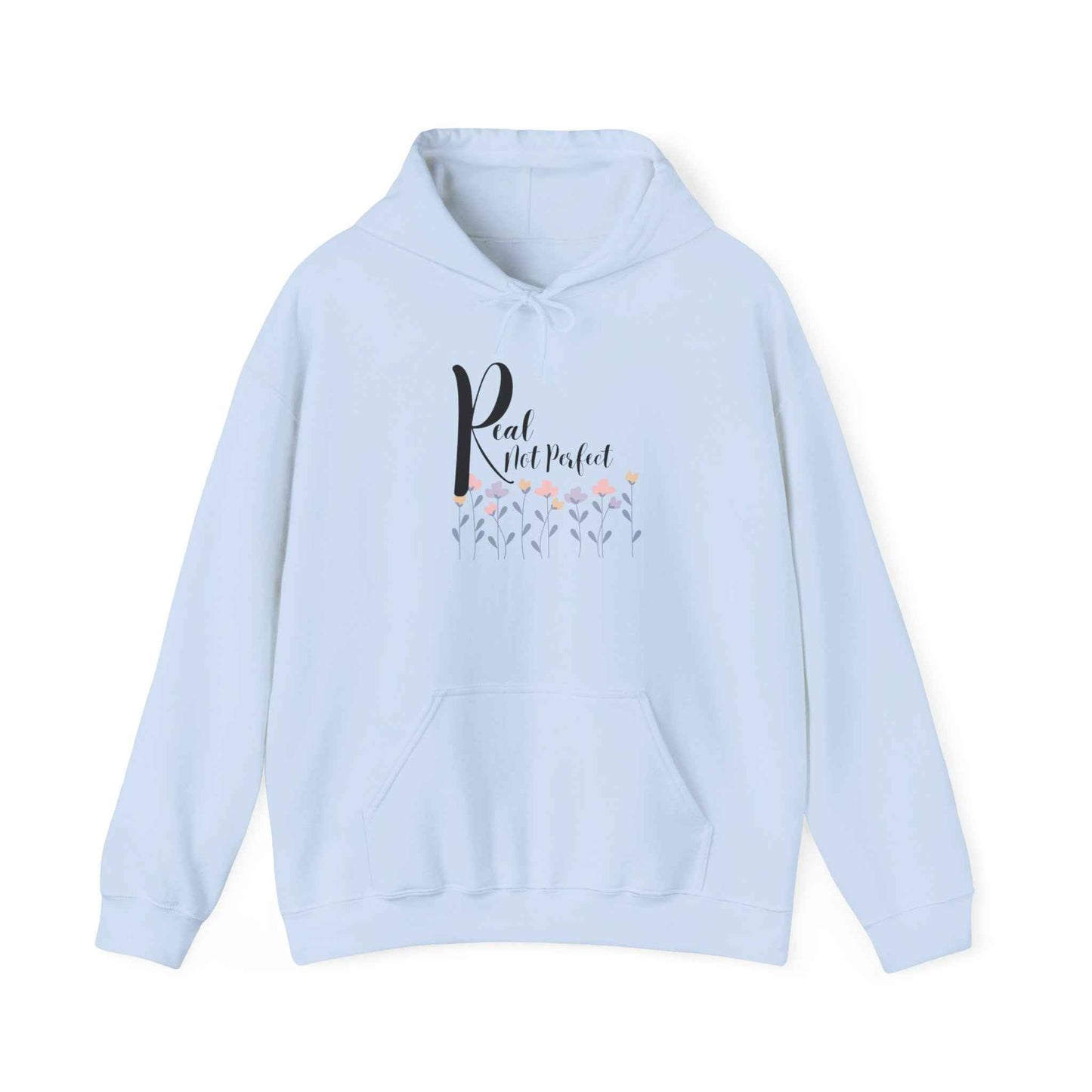 Real not Perfect: Adult Hooded Sweatshirt - The Eggy's store