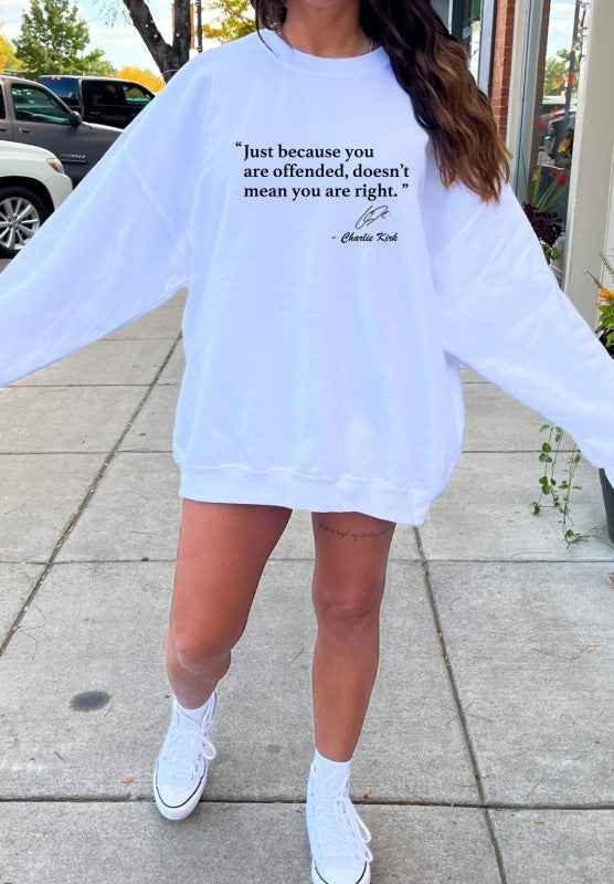 Offended Kirk Graphic Crewneck Sweatshirt