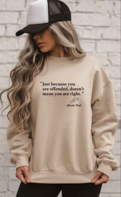 Offended Kirk Graphic Crewneck Sweatshirt