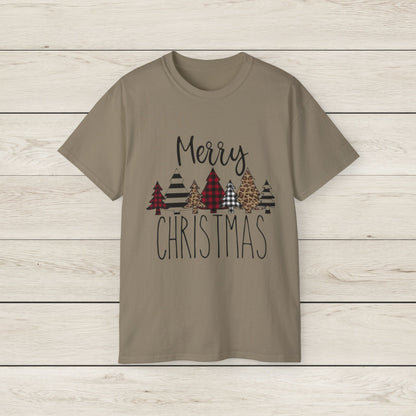 Merry Christmas Unisex Tee, Holiday Shirt, Christmas Gift, Cozy Casual Wear, Seasonal Fashion, Winter Apparel