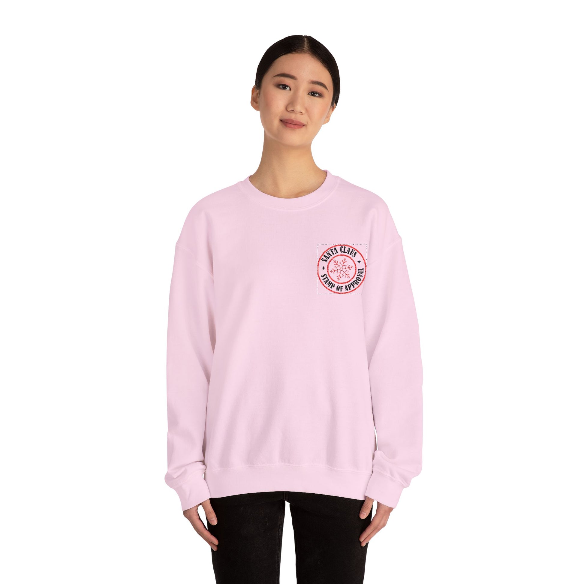 Embroidered Christmas Stamp Women's  Sweatshirt - The Eggy's store