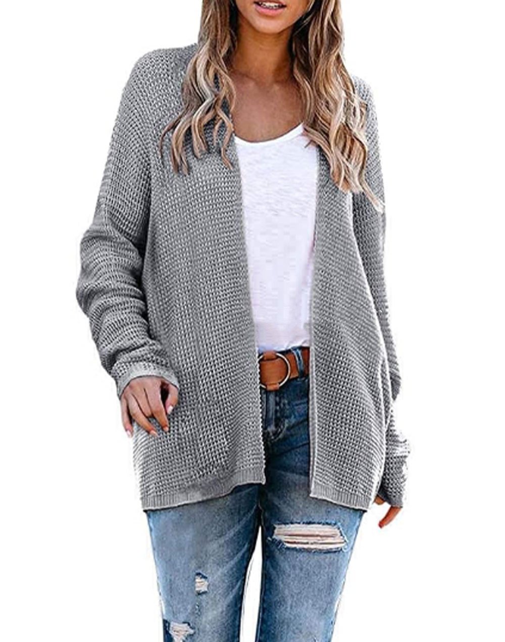Loose Large Size Knitted Cardigan for Wome