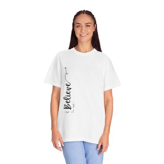Believe Women's T-shirt for Adults - Inspirational Apparel - The Eggy's store