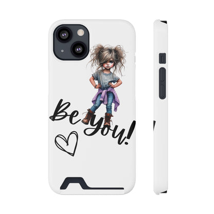Be You Phone Case With Card Holder - Stylish and Functional Be You Phone Case - The Eggy's store