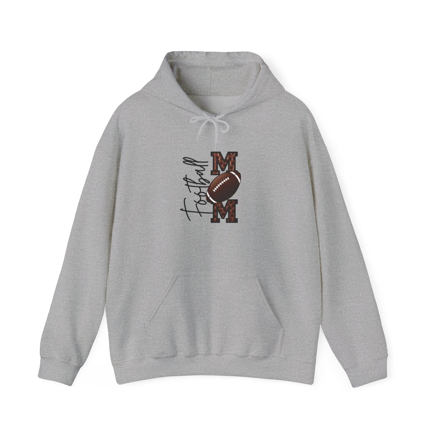 Football Mom: Adult Hooded Sweatshirt