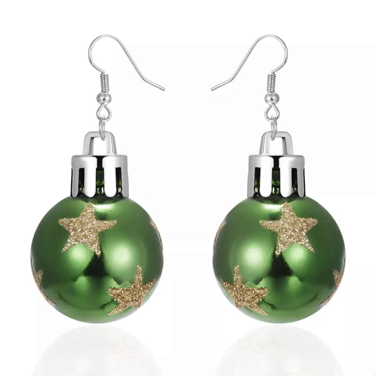 Christmas Ball Drop Earrings