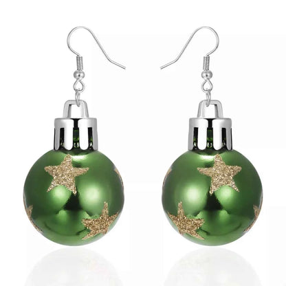 Christmas Ball Drop Earrings