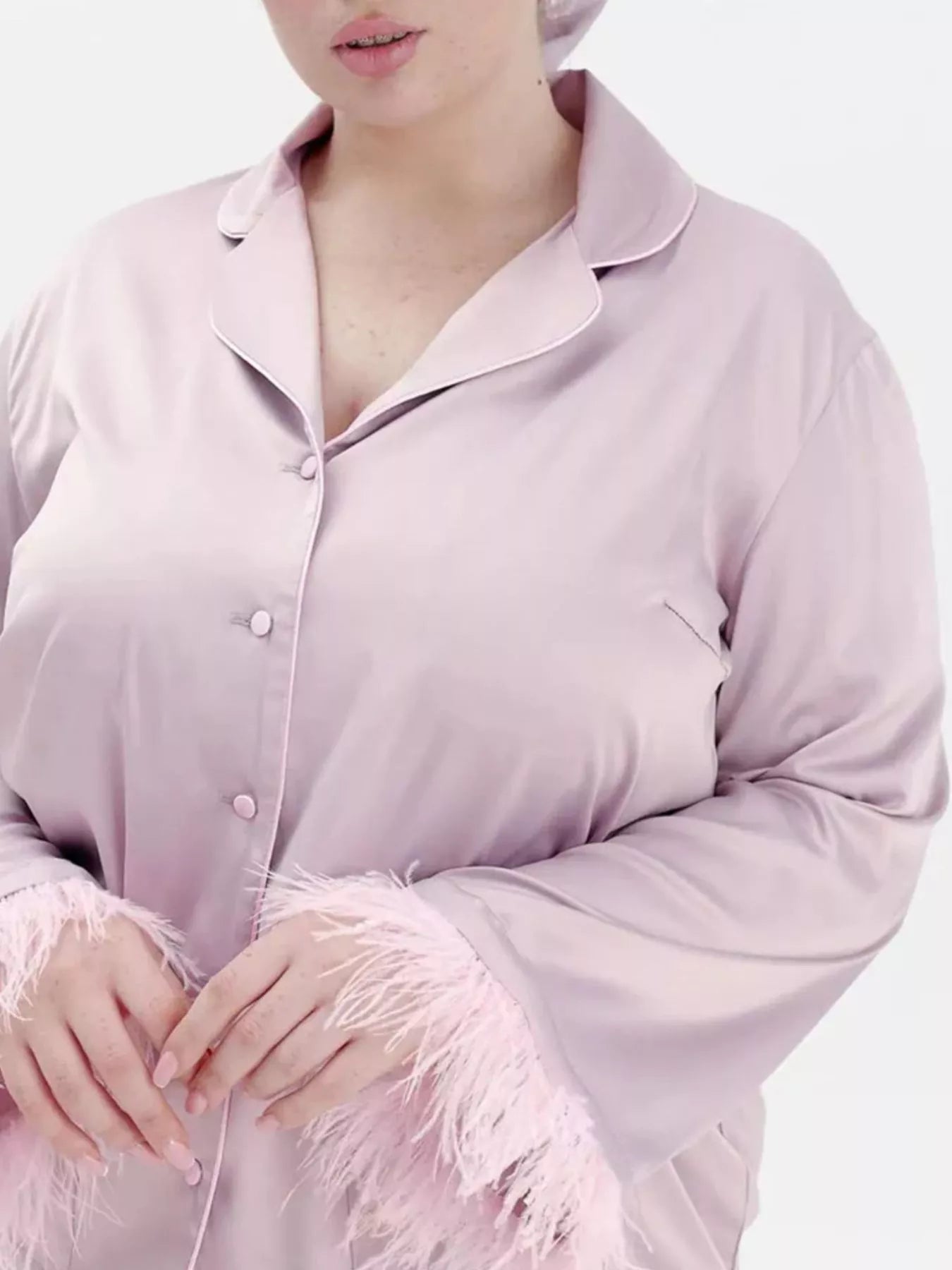 Silky Button Up Lounge Set